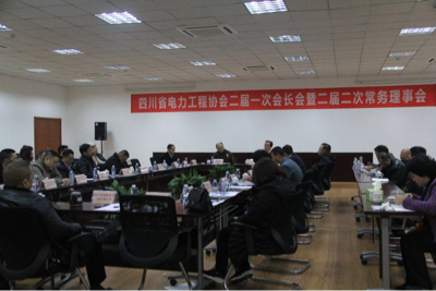 公司总经理陈云出席四川省电力工程协会二届一次会长会暨二届二次常务理事会
